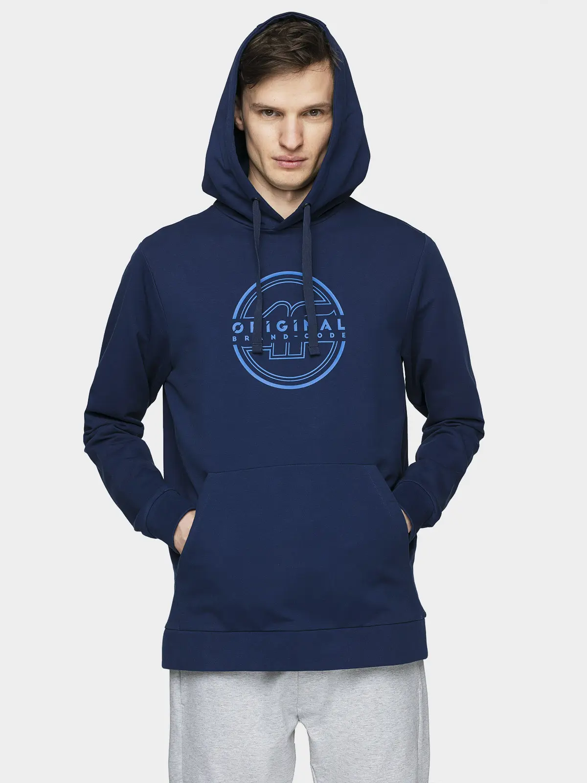 4F H4L21-BLM015 NAVY Pánská mikina US XXL H4L21-BLM015 NAVY