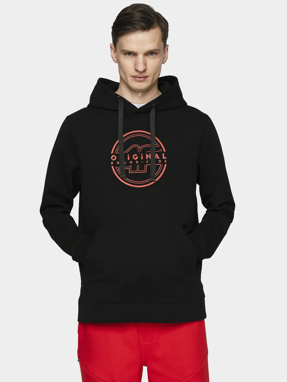 4F H4L21-BLM015 DEEP BLACK Pánská mikina US