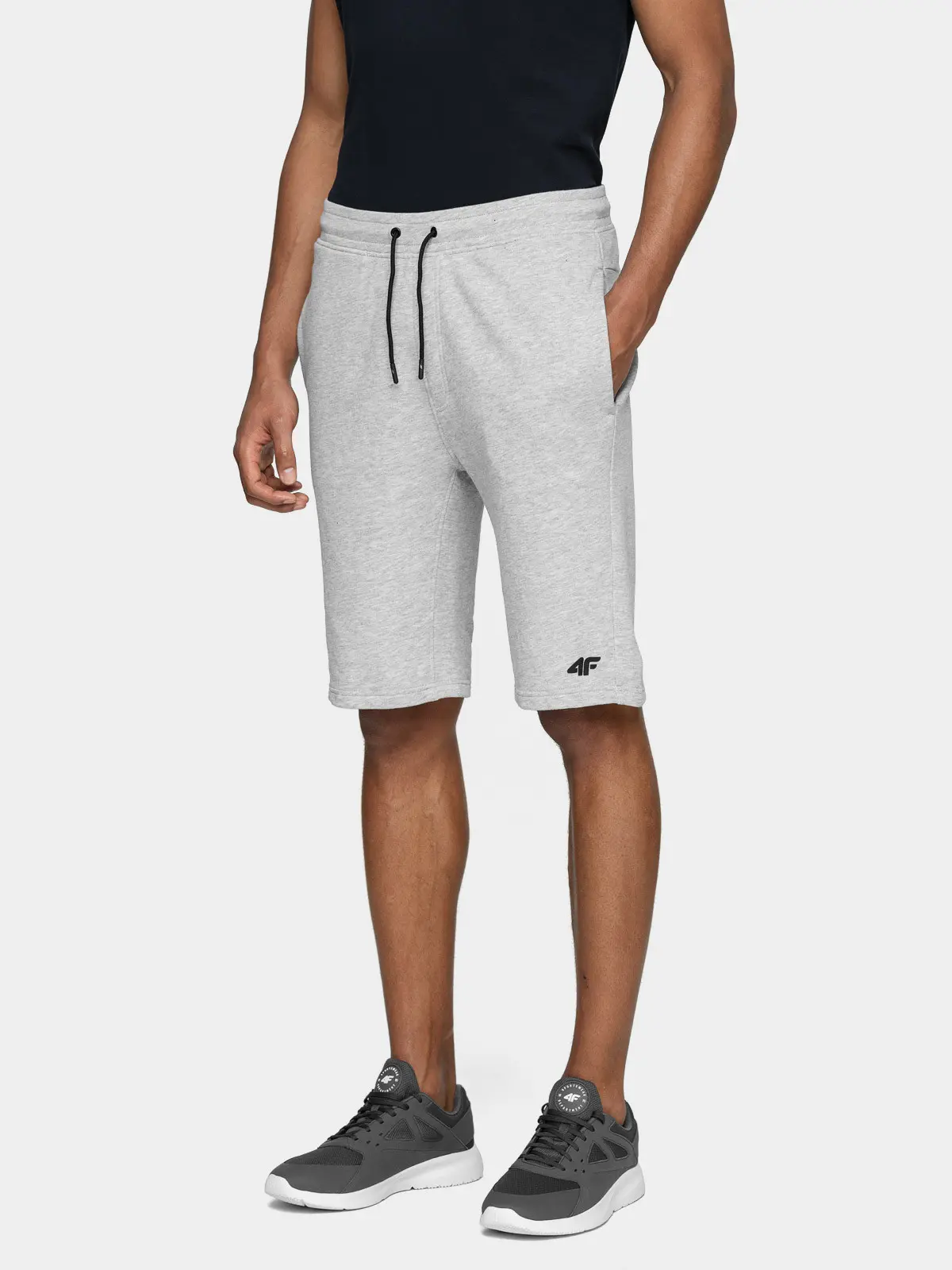 4F NOSH4-SKMD001 COLD LIGHT GREY Pánské kraťasy US XXL NOSH4-SKMD001 COLD LIGHT GREY