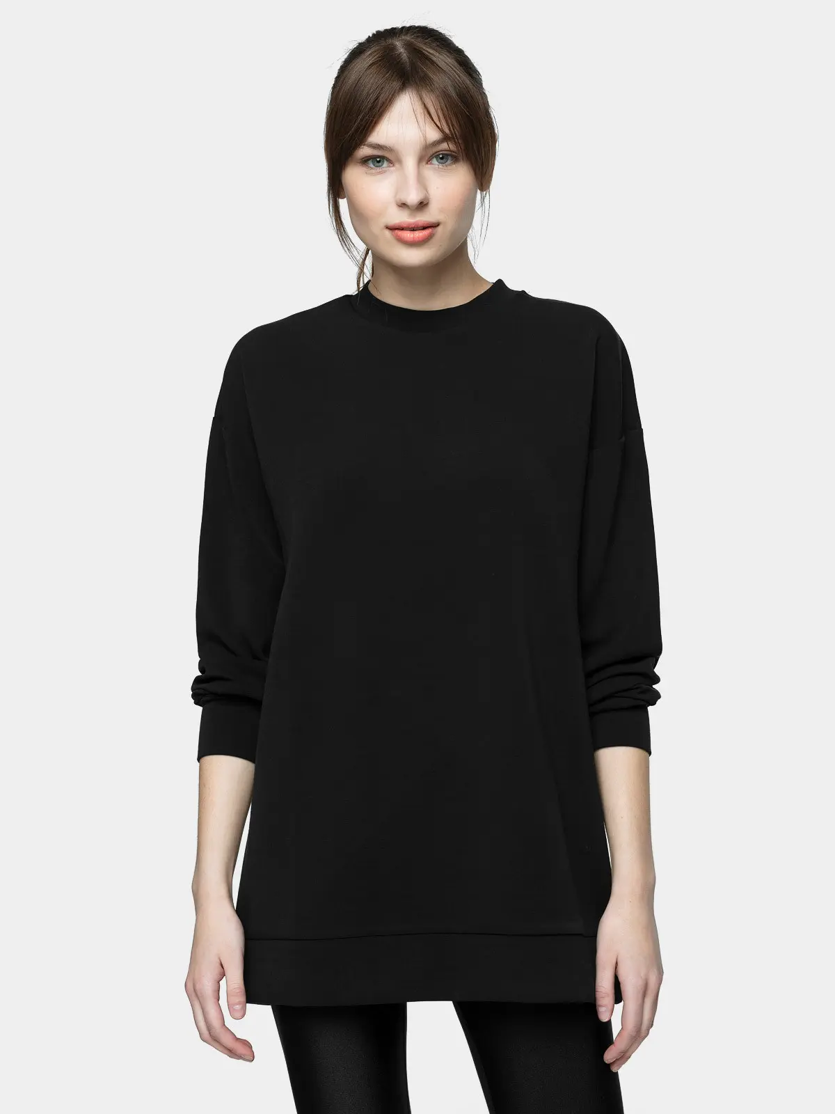 4F H4L21-BLD010 DEEP BLACK Dámská mikina US