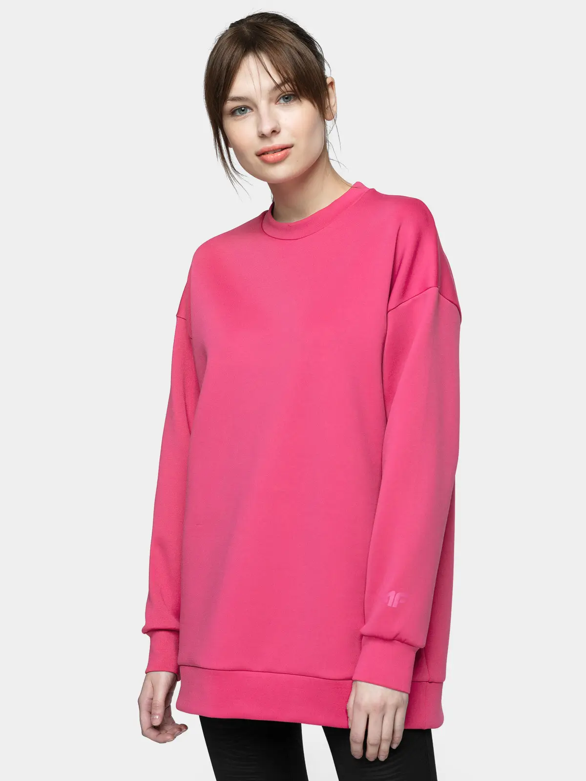 4F H4L21-BLD010 HOT PINK Dámská mikina US L H4L21-BLD010 HOT PINK