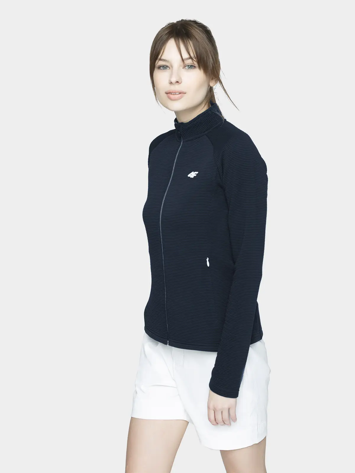 4F H4L21-BLDF080 NAVY Dámská mikina US XL H4L21-BLDF080 NAVY