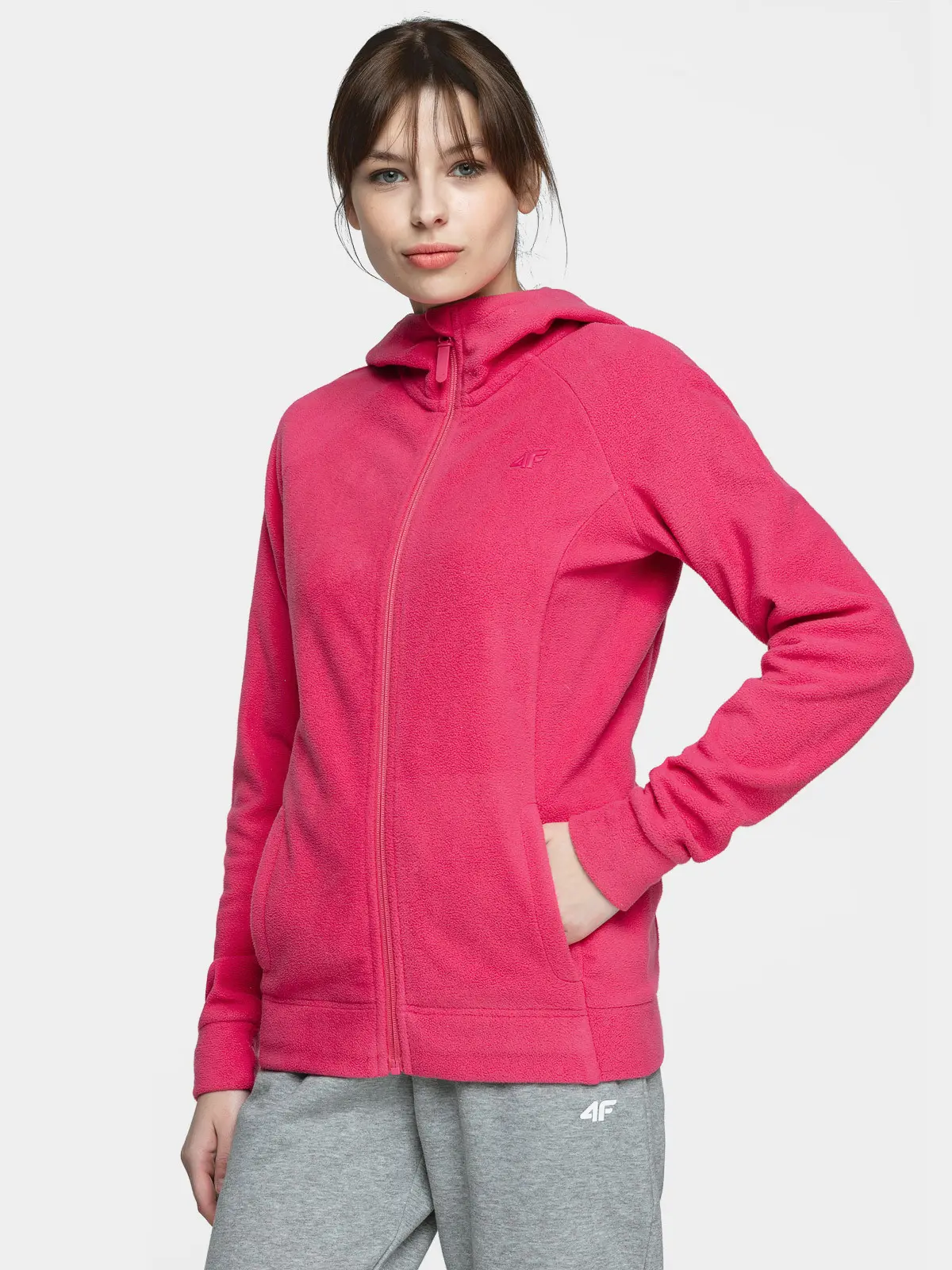 4F NOSH4-PLD002 HOT PINK Dámská mikina US M NOSH4-PLD002 HOT PINK