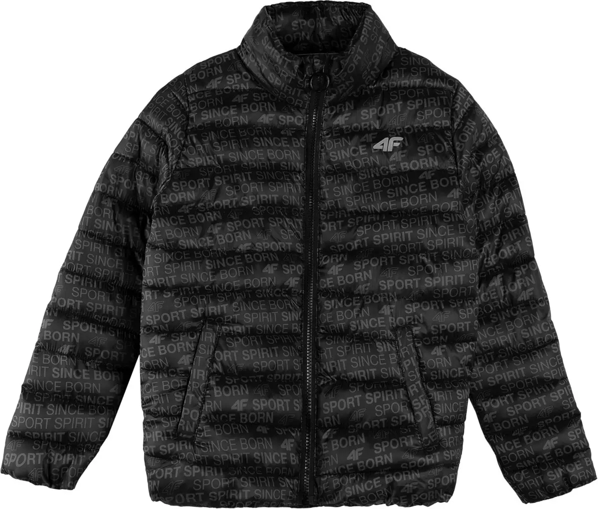 4F HJL21-JKUMP001A BLACK Dětská bunda EU