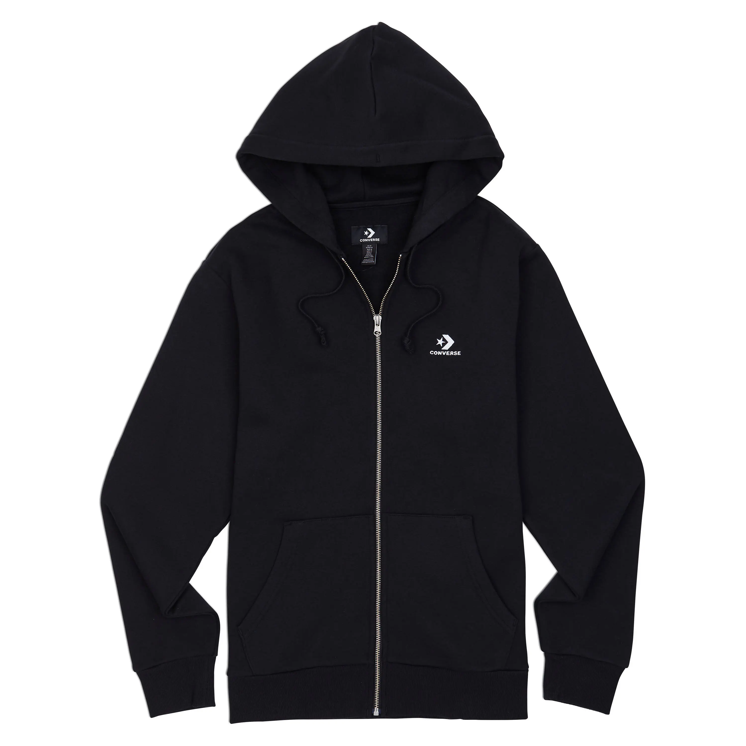 converse EMBROIDERED STAR CHEVRON FULL ZIP FLEECE HOODIE Pánská mikina US S 10019922-A01