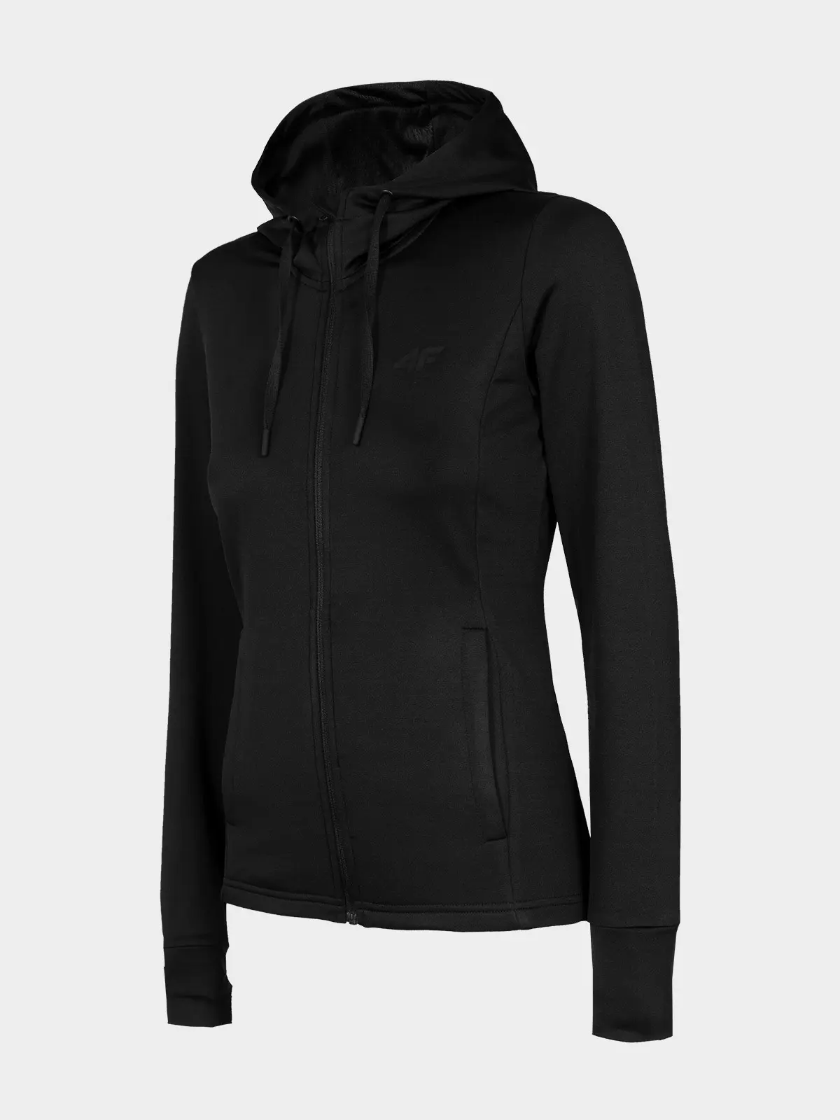 4F H4L22-BLDF350 DEEP BLACK Dámská mikina US