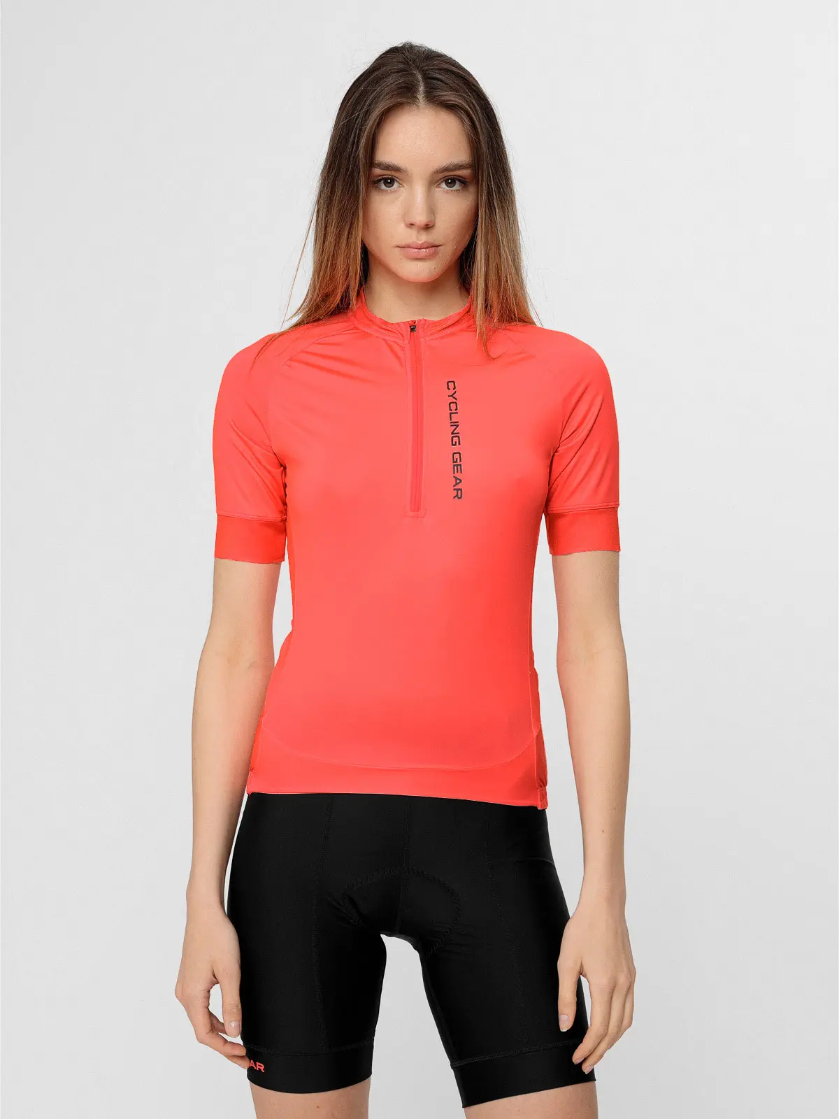 4F H4L22-RKD001 RED Dámský cyklistický dres US L H4L22-RKD001 RED