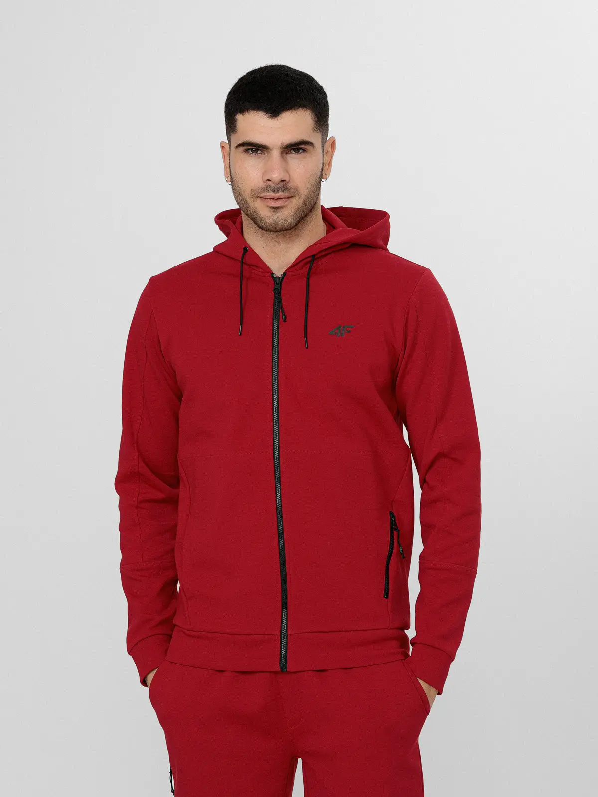4F H4L22-BLM014 DARK RED Pánská mikina US