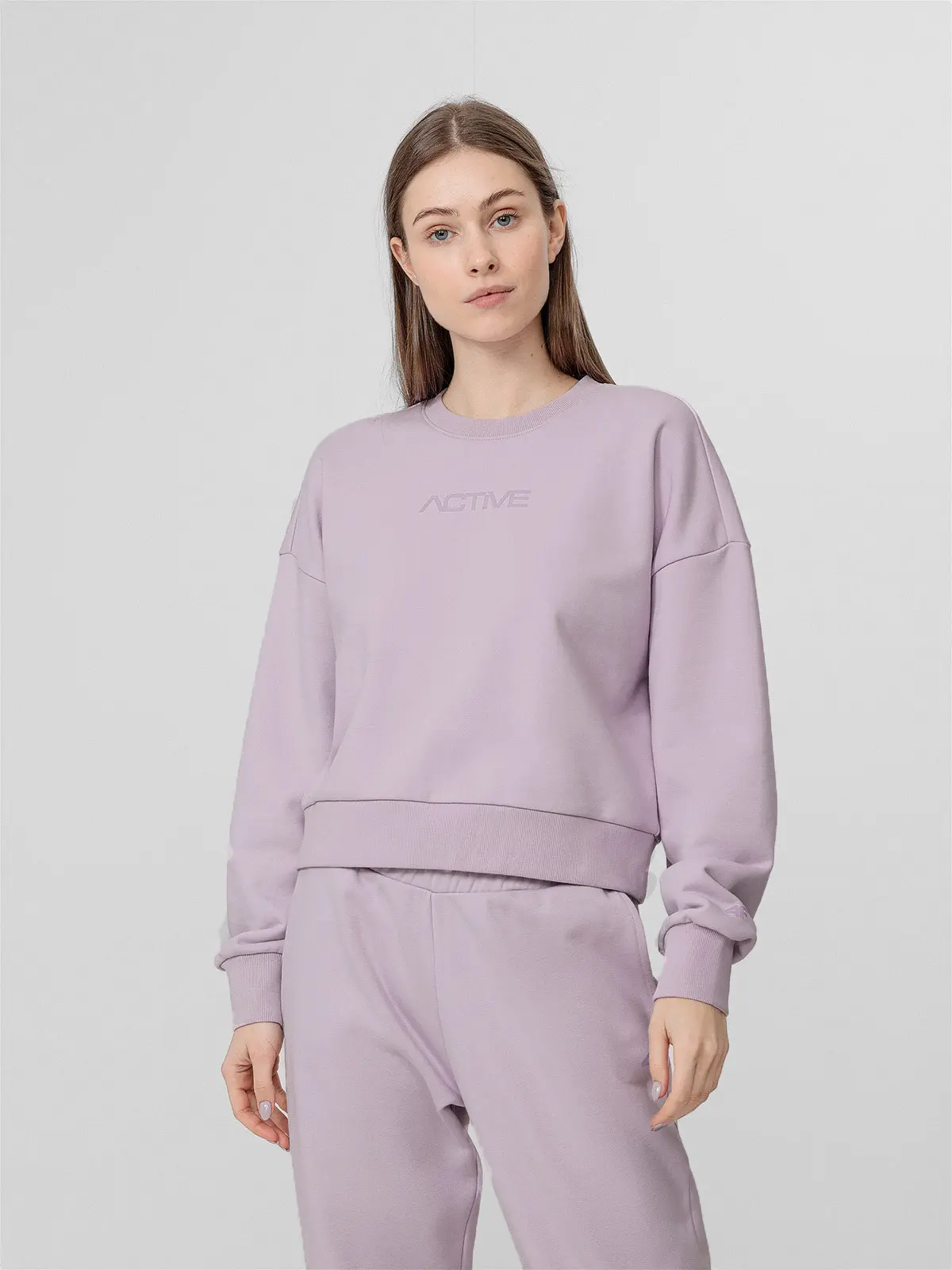 4F H4L22-BLD023 LIGHT VIOLET Dámská mikina US