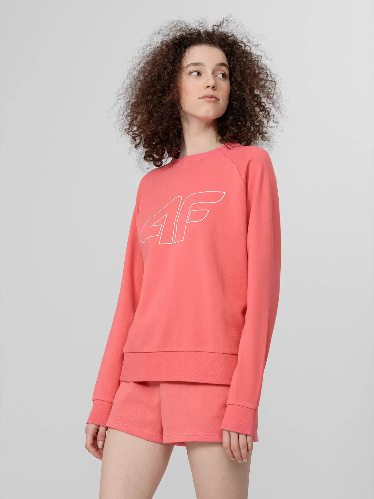 4F H4L22-BLD350 CORAL Dámská mikina US
