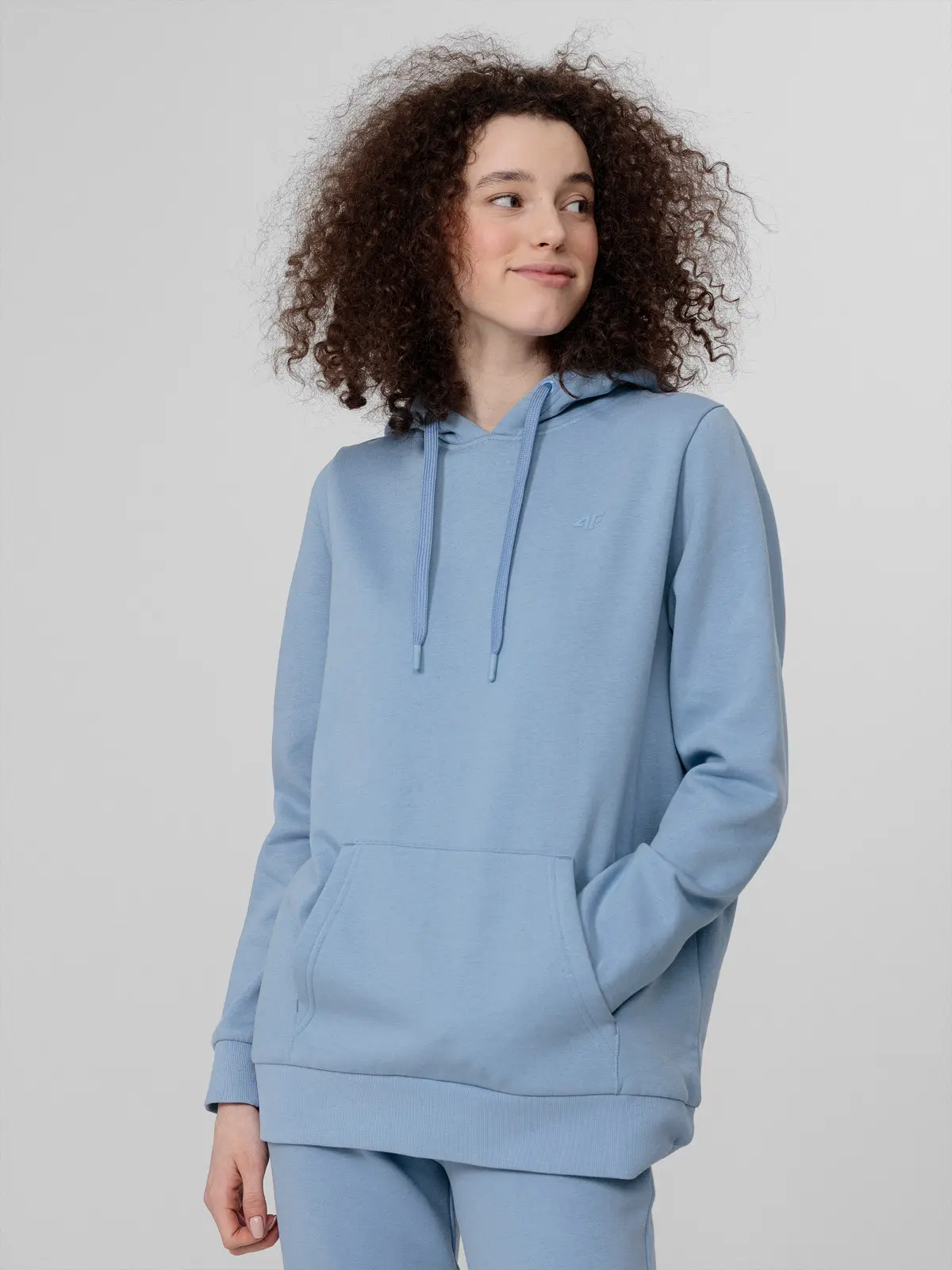 4F H4L22-BLD352 DENIM Dámská mikina US