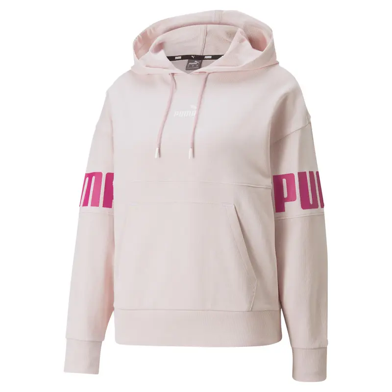 Puma dámská mikina POWER COLORBLOCK hoodie TR 847125 16 CHALK PINK