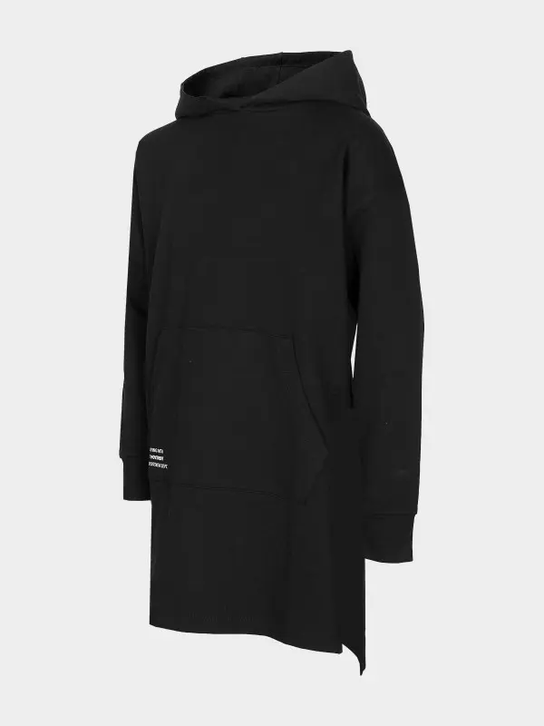 4F HJL22-JSUDD001 DEEP BLACK Dětské šaty EU 128 HJL22-JSUDD001 DEEP BLACK