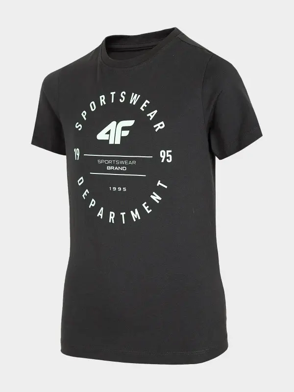 4F HJL22-JTSM003 ANTHRACITE Dětské tričko EU 122 HJL22-JTSM003 ANTHRACITE
