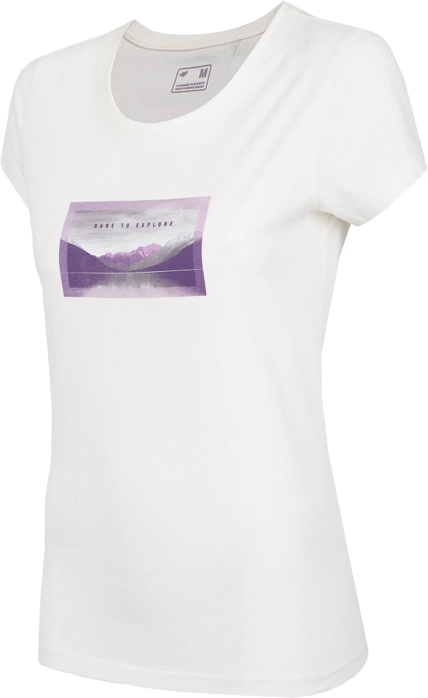 4F H4L22-TSD063 OFF WHITE Dámské tričko US