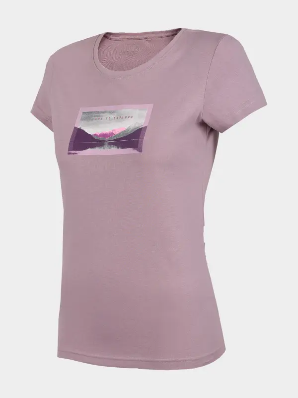 4F H4L22-TSD063 LIGHT VIOLET Dámské tričko US