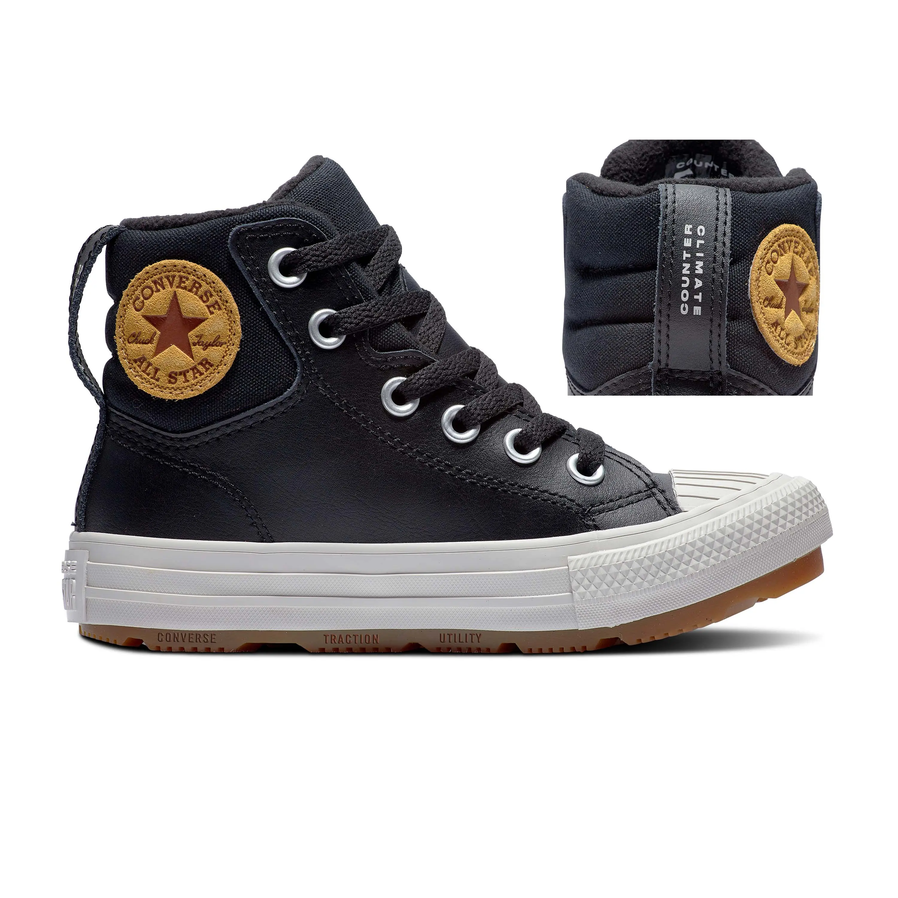 converse CHUCK TAYLOR ALL STAR BERKSHIRE BOOT LEATHER Dětské boty EU