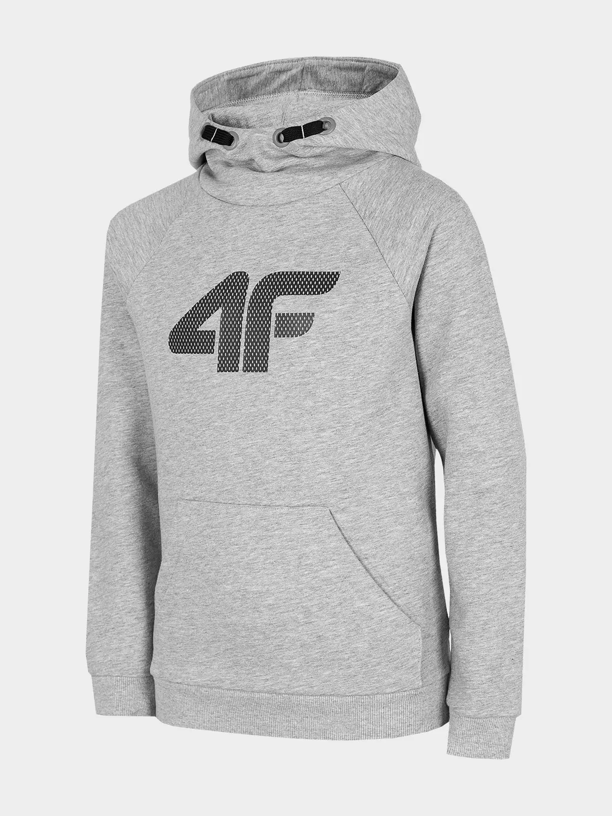 4F HJZ22-JBLM002 GREY MELANGE Dětská mikina EU
