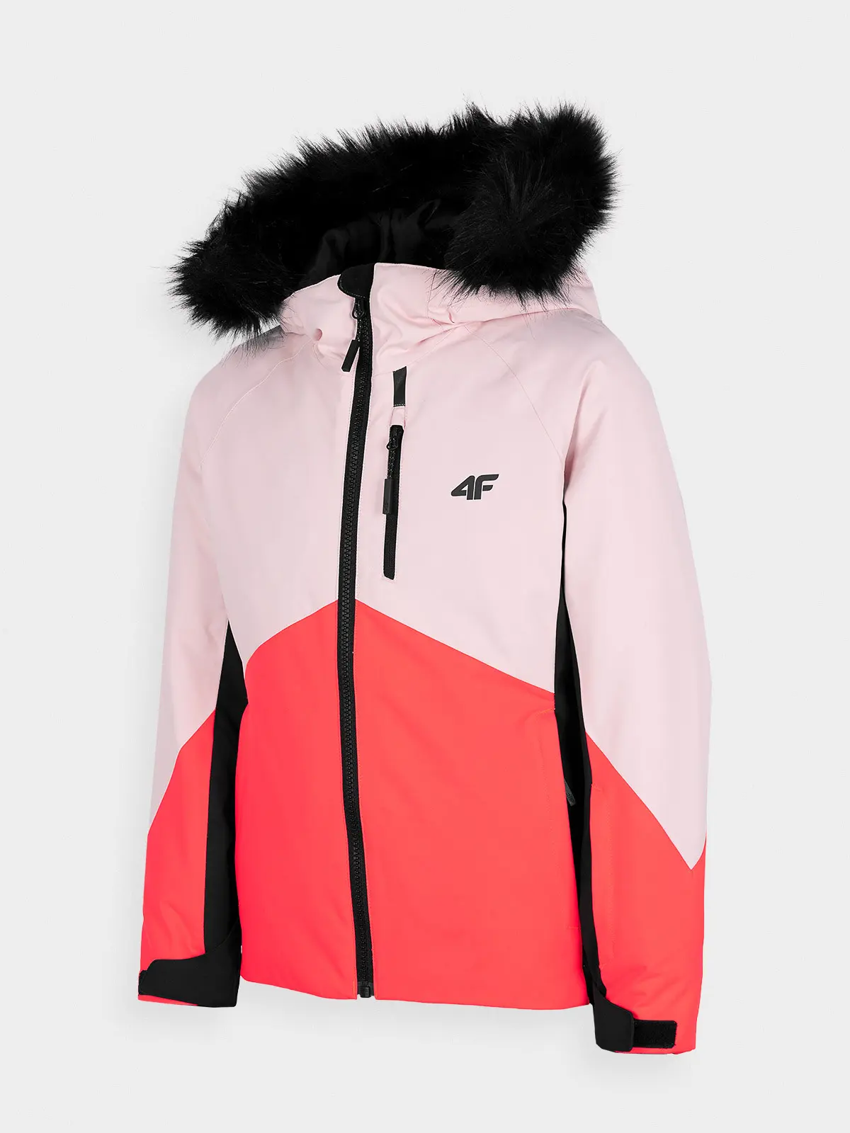 4F HJZ22-JKUDN003 LIGHT PINK Dětská lyžařská bunda EU