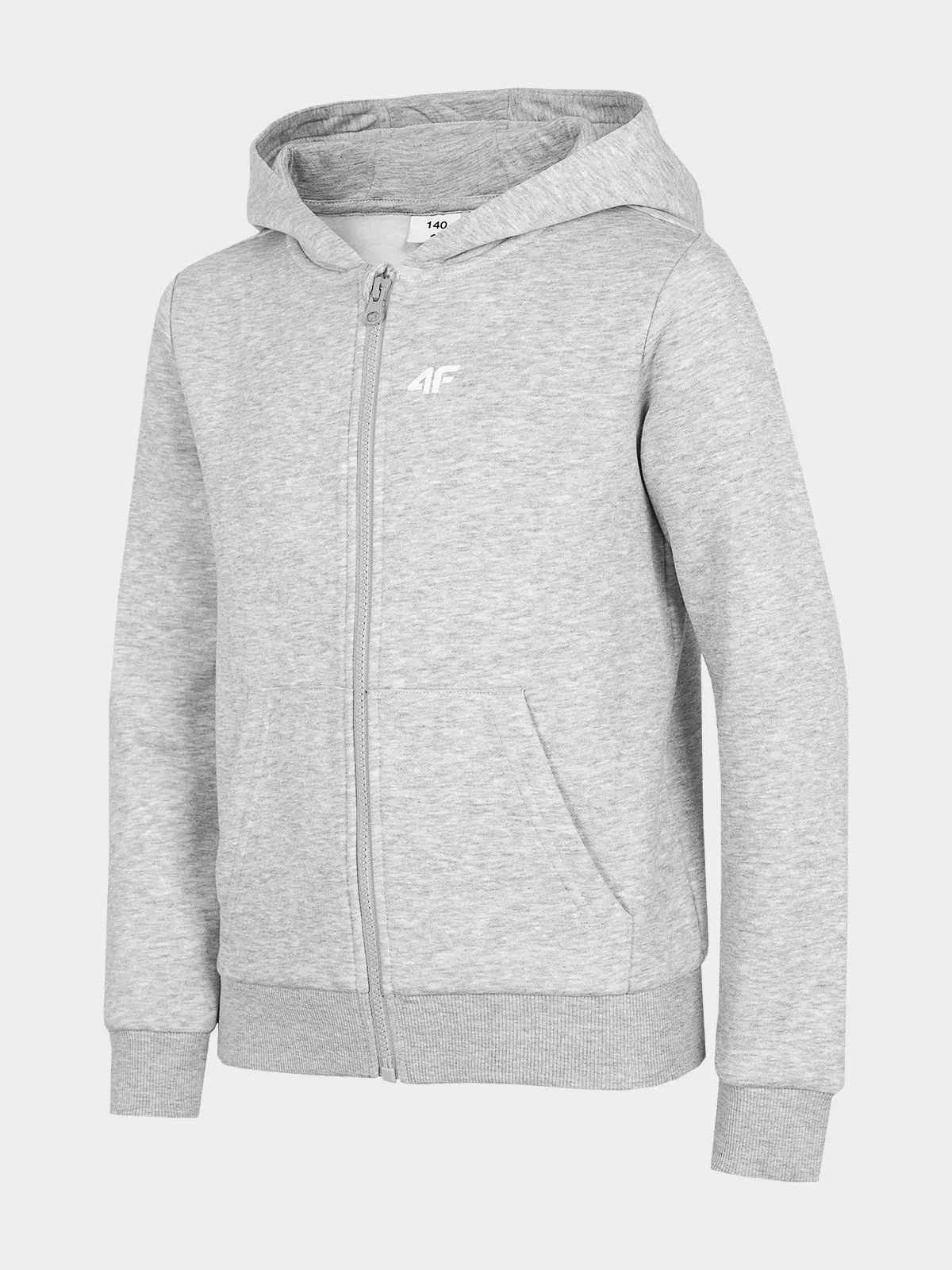 4F HJZ22-JBLD001 GREY MELANGE Dětská mikina EU