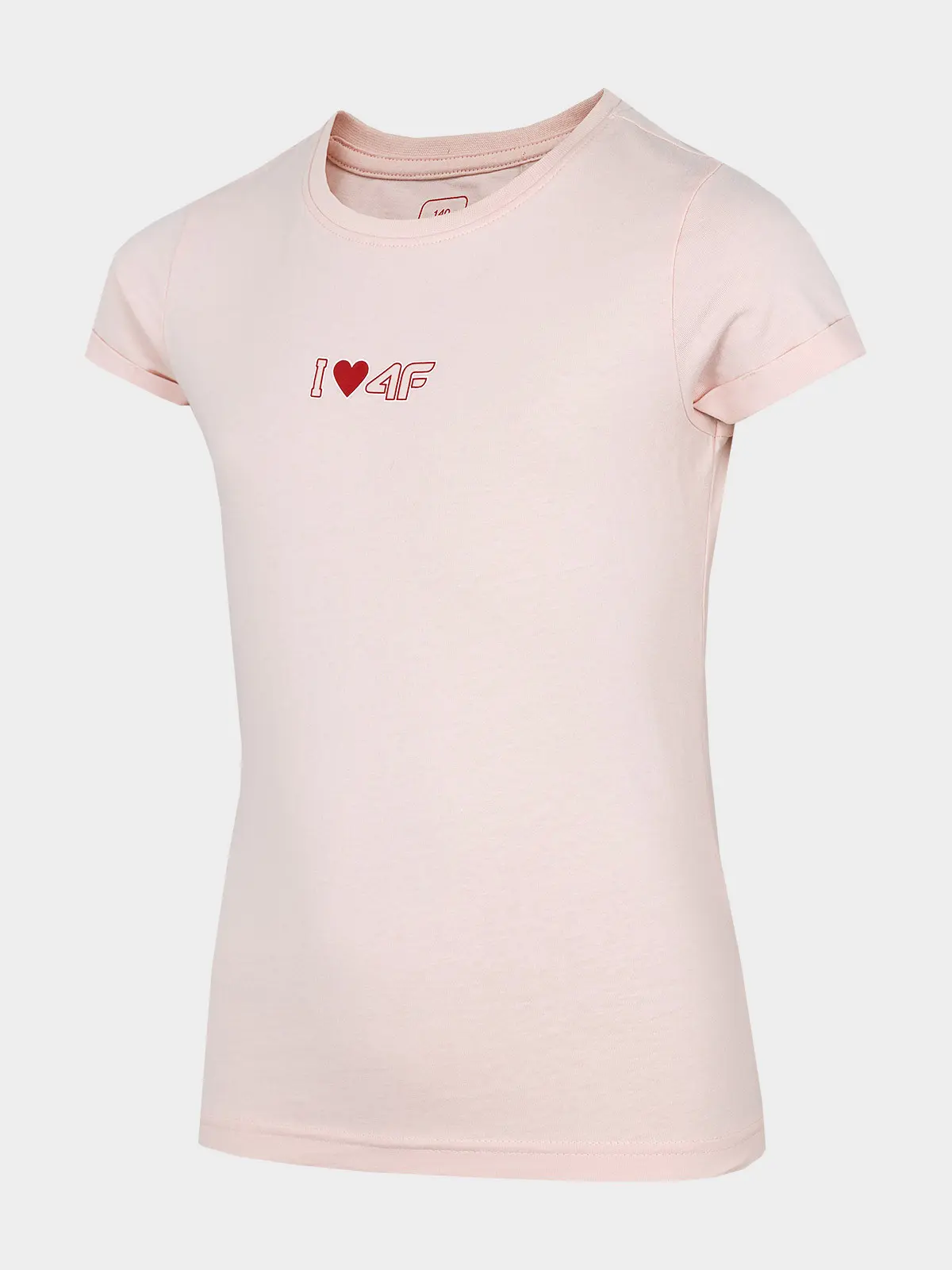 4F HJZ22-JTSD005 LIGHT PINK Dětské tričko EU