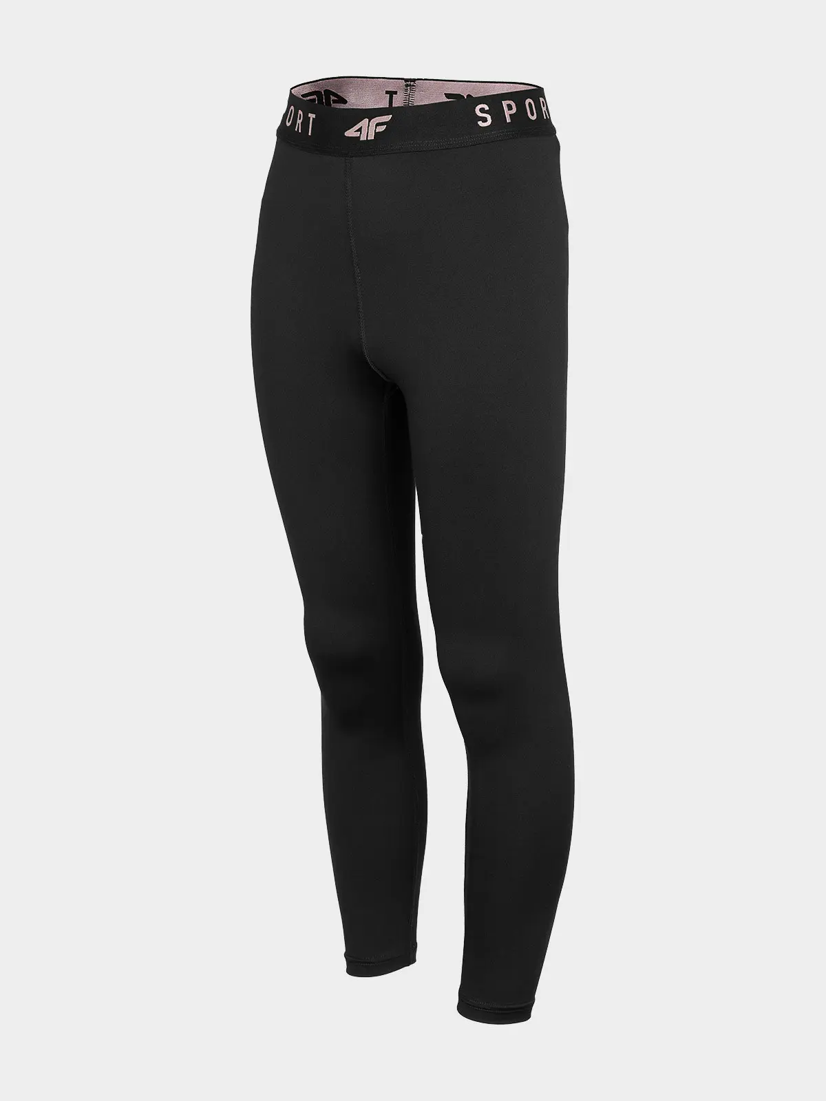 4F HJZ22-JSPDF002 DEEP BLACK Dětské funkční legíny EU 122/128 HJZ22-JSPDF002 DEEP BLACK