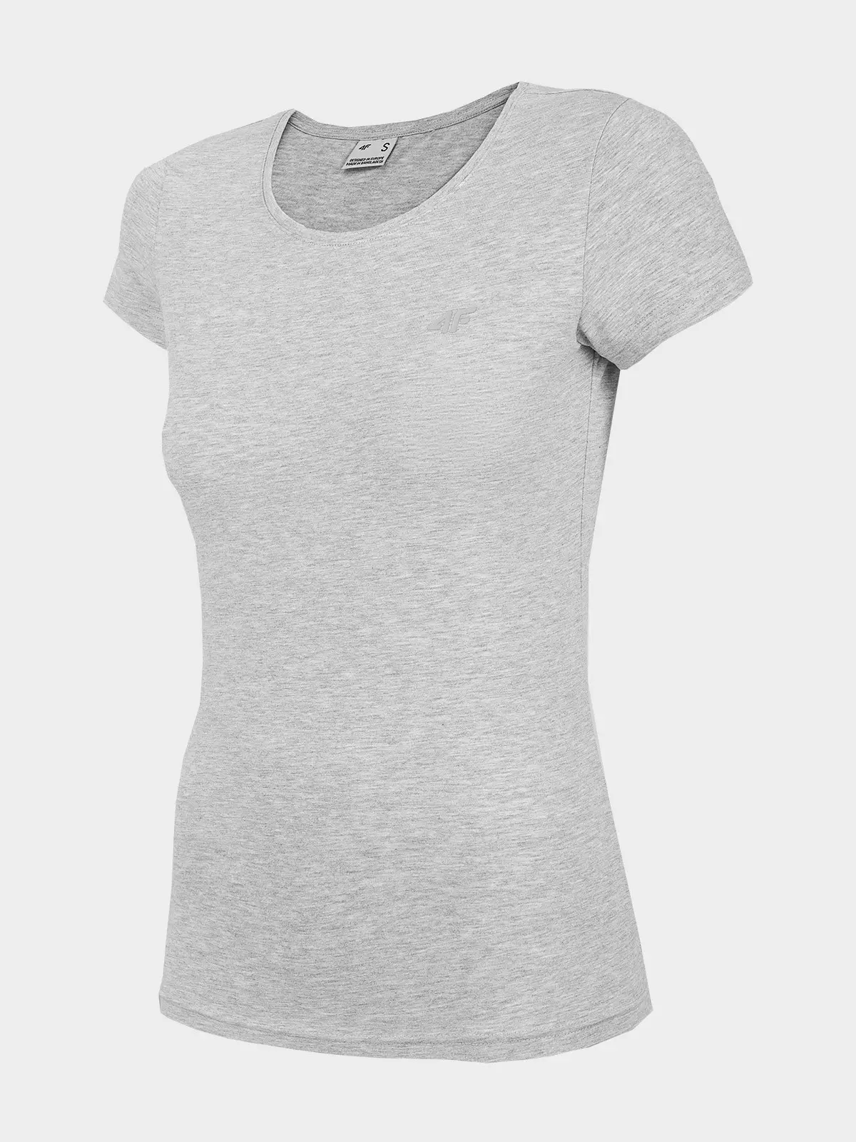 4F H4Z22-TSD350 COLD LIGHT GREY MELANGE Dámské tričko US