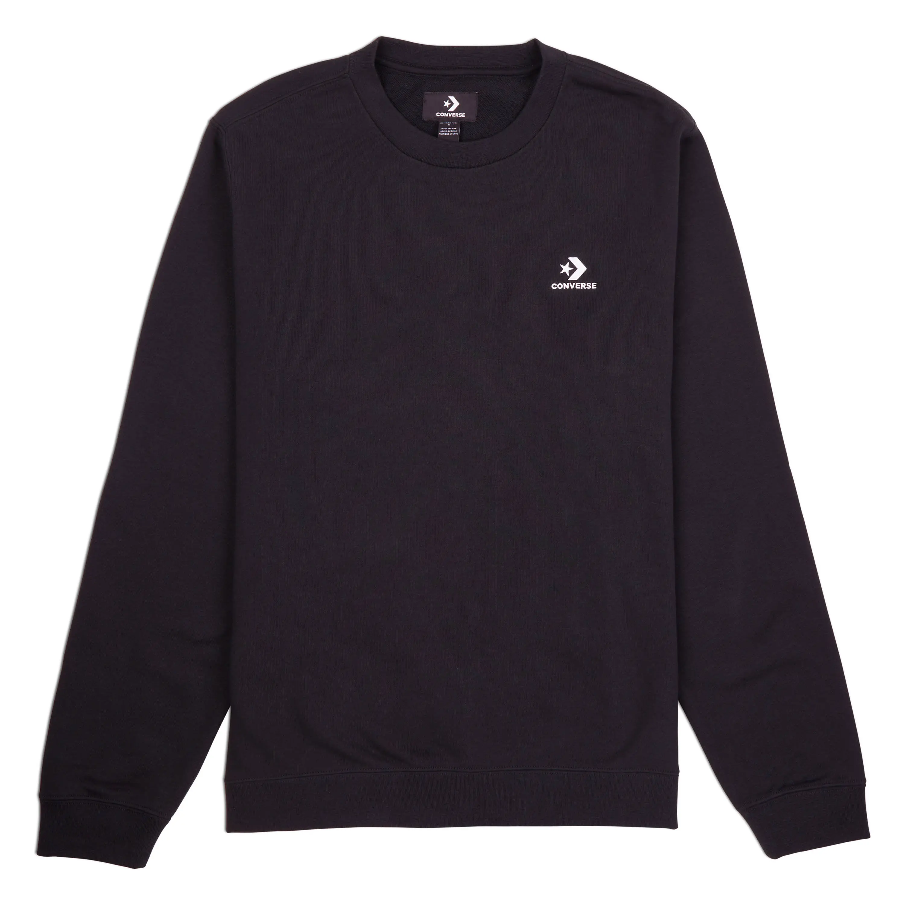 converse GO-TO EMBROIDERED STAR CHEVRON FRENCH TERRY CREW SWEATSHIRT Unisex mikina US