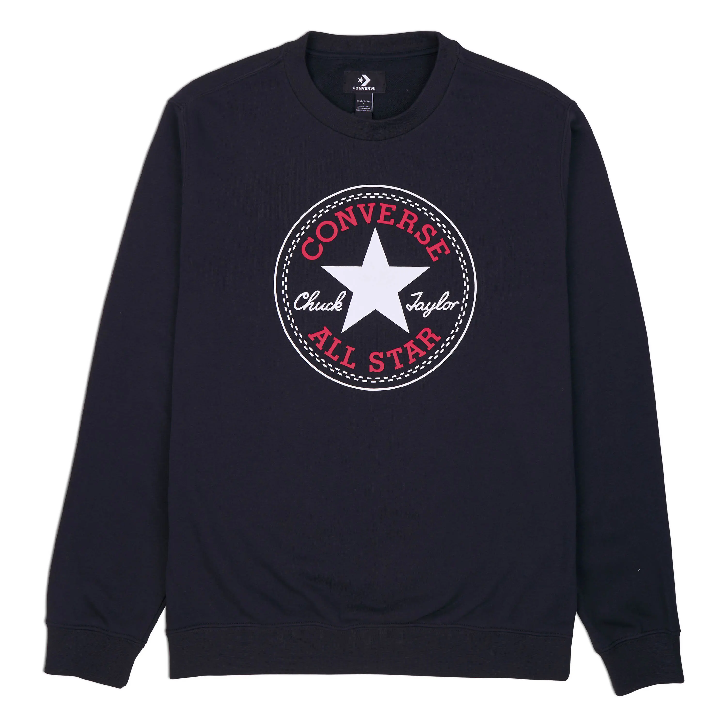 converse GO-TO ALL STAR PATCH CREW SWEATSHIRT Unisex mikina US XS 10025471-A01