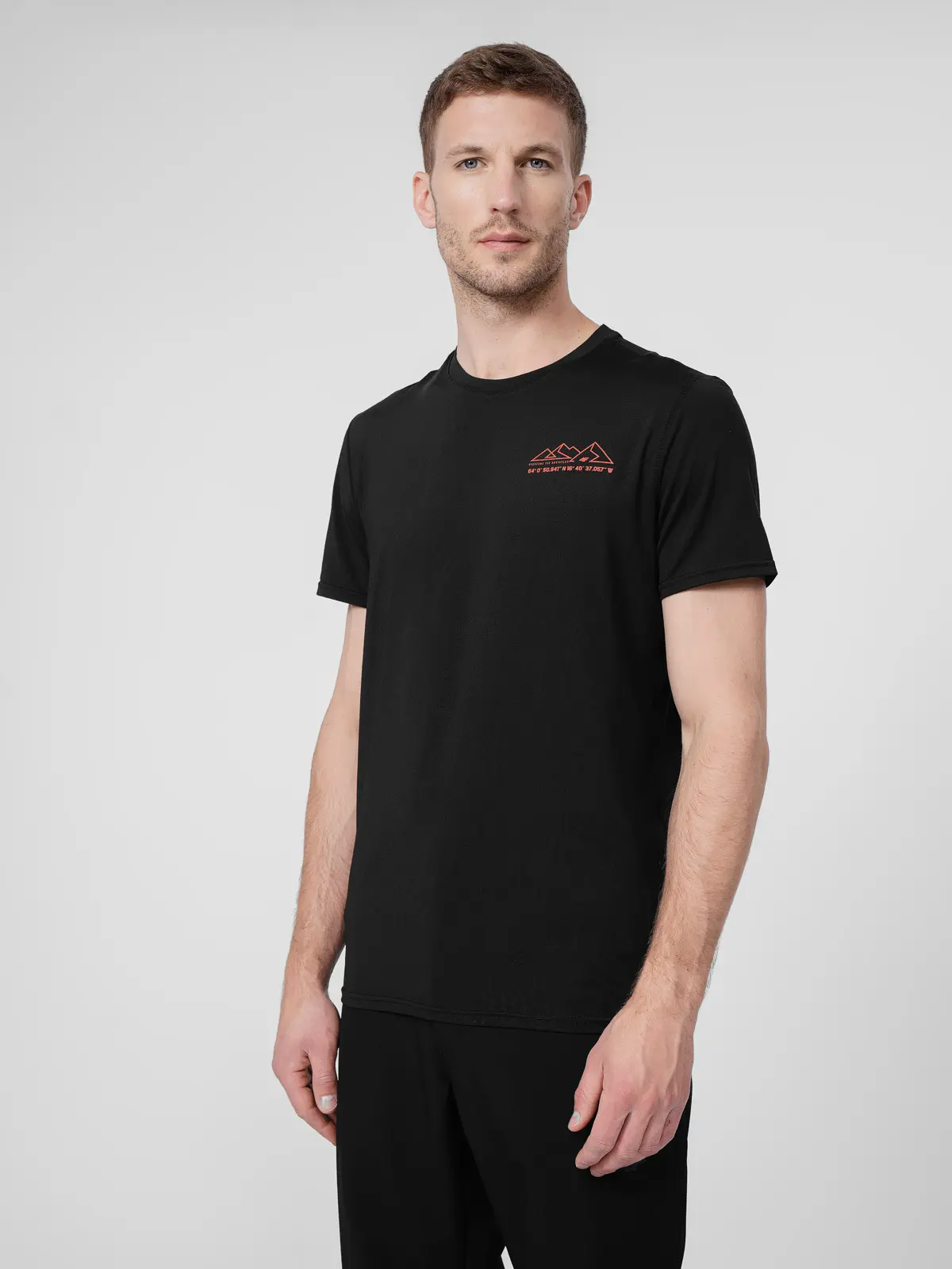 4F 4FSS23TFTSM209 DEEP BLACK Pánské tričko US
