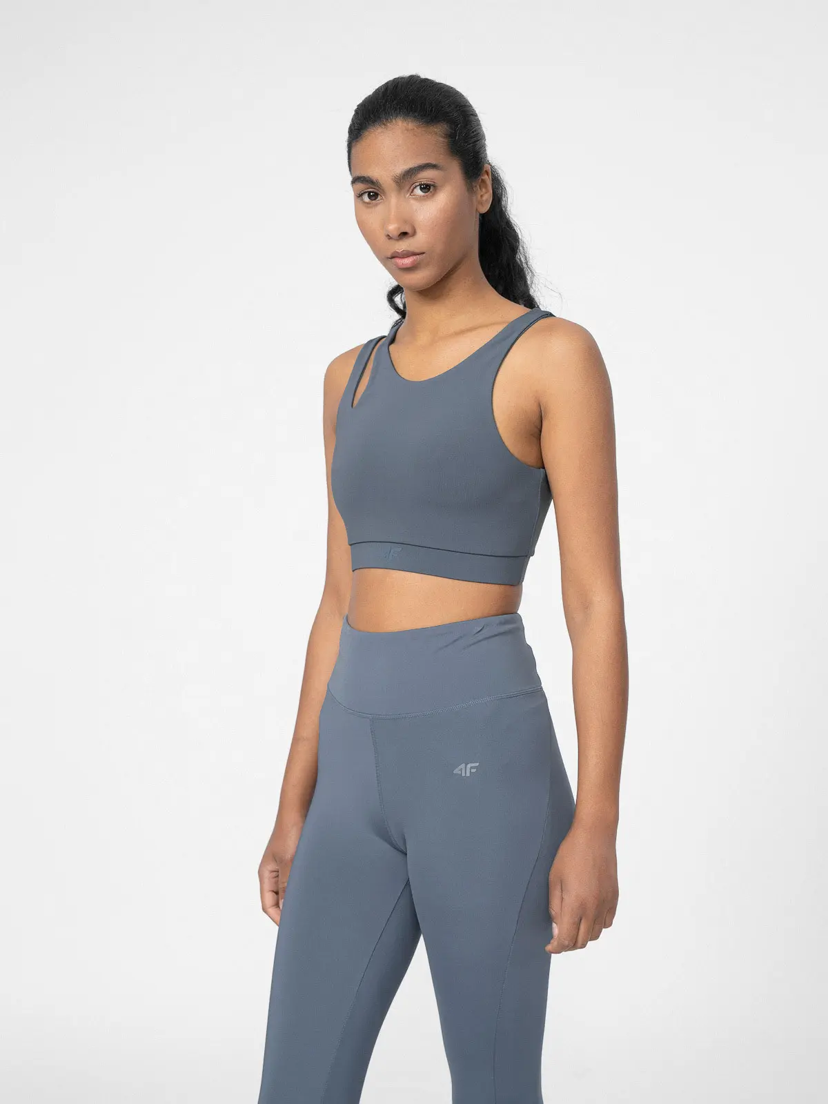 4F 4FSS23TFTSF147 DENIM Dámské tričko na jógu US