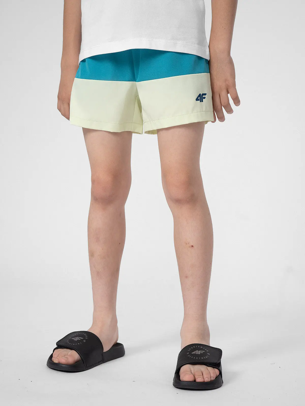 4F 4FJSS23UBDSM019 DENIM Dětské koupací kraťasy EU
