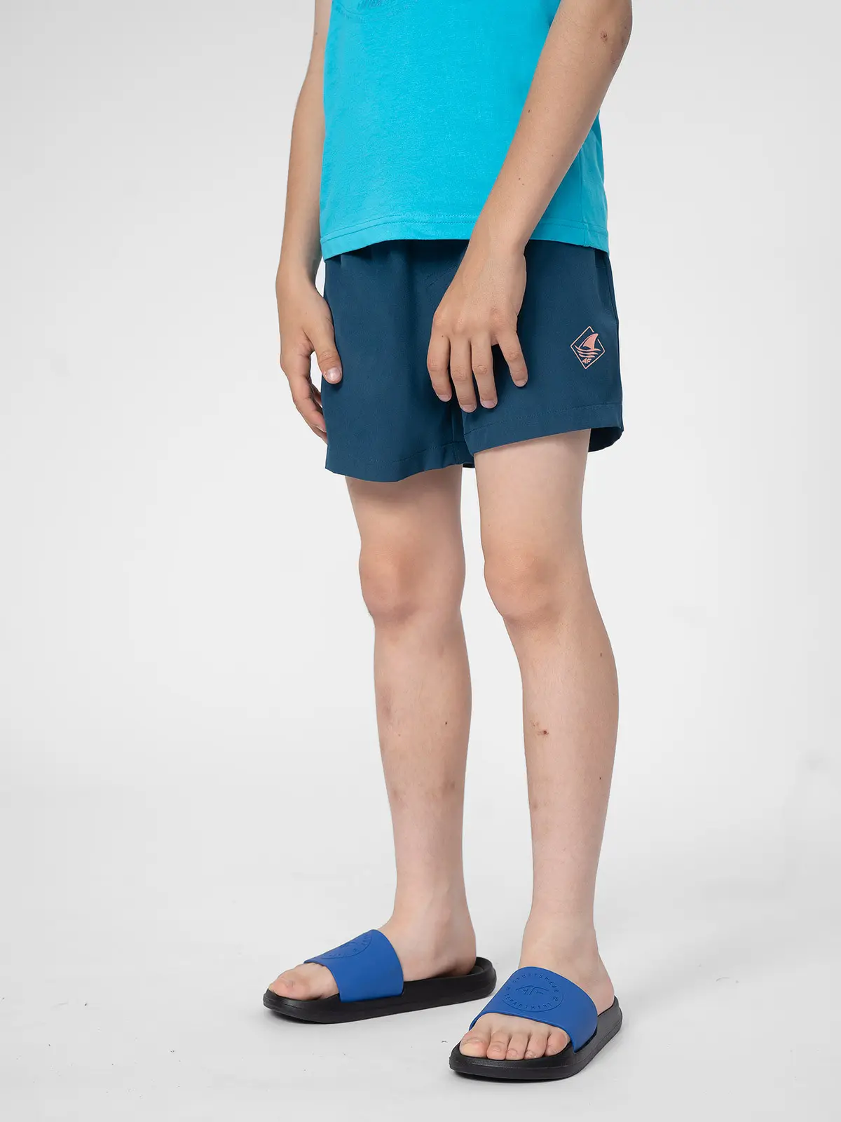 4F 4FJSS23UBDSM018 DENIM Dětské koupací kraťasy EU