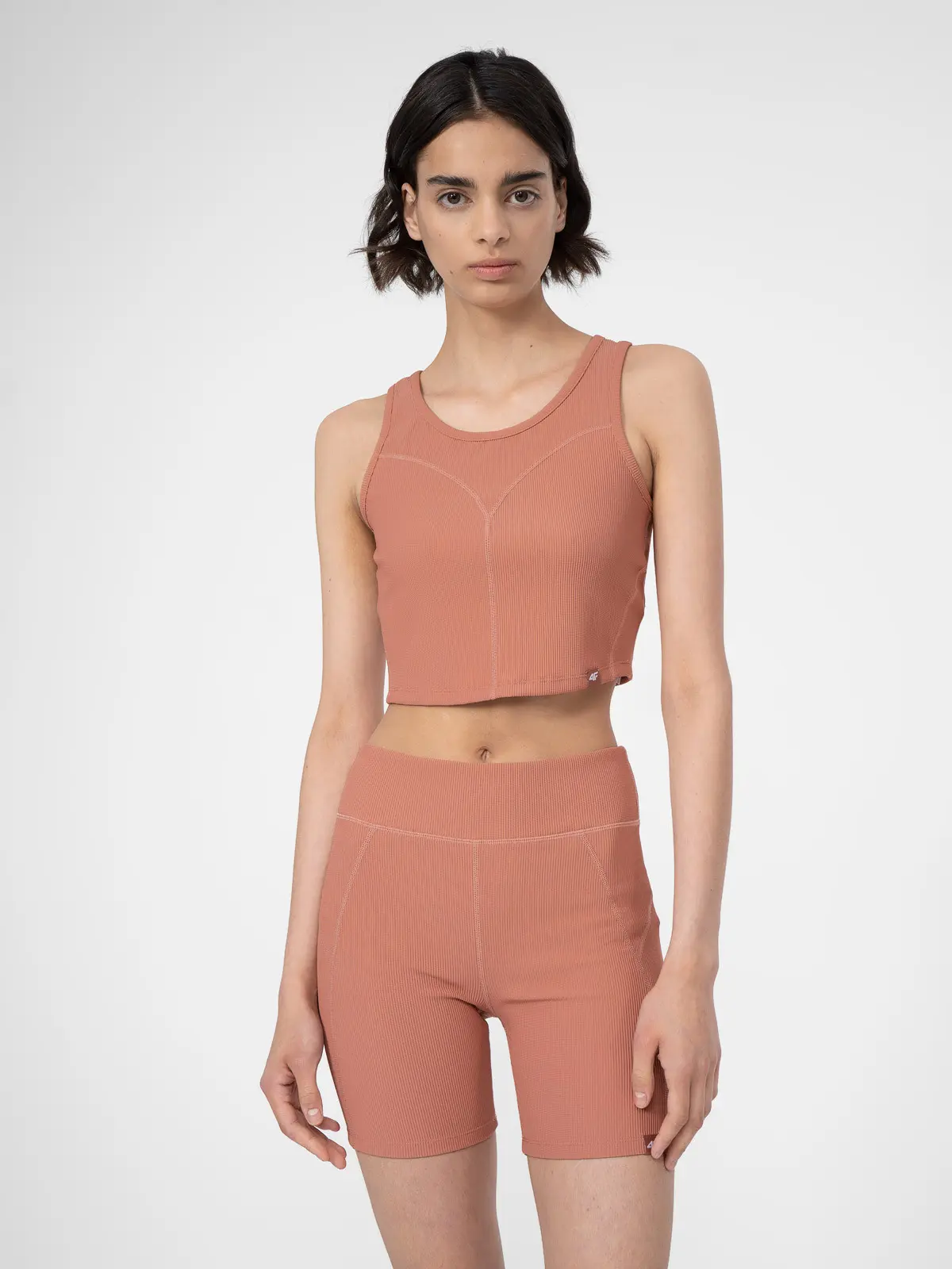 4F 4FSS23TTSHF330 SALMON CORAL Dámské tílko US