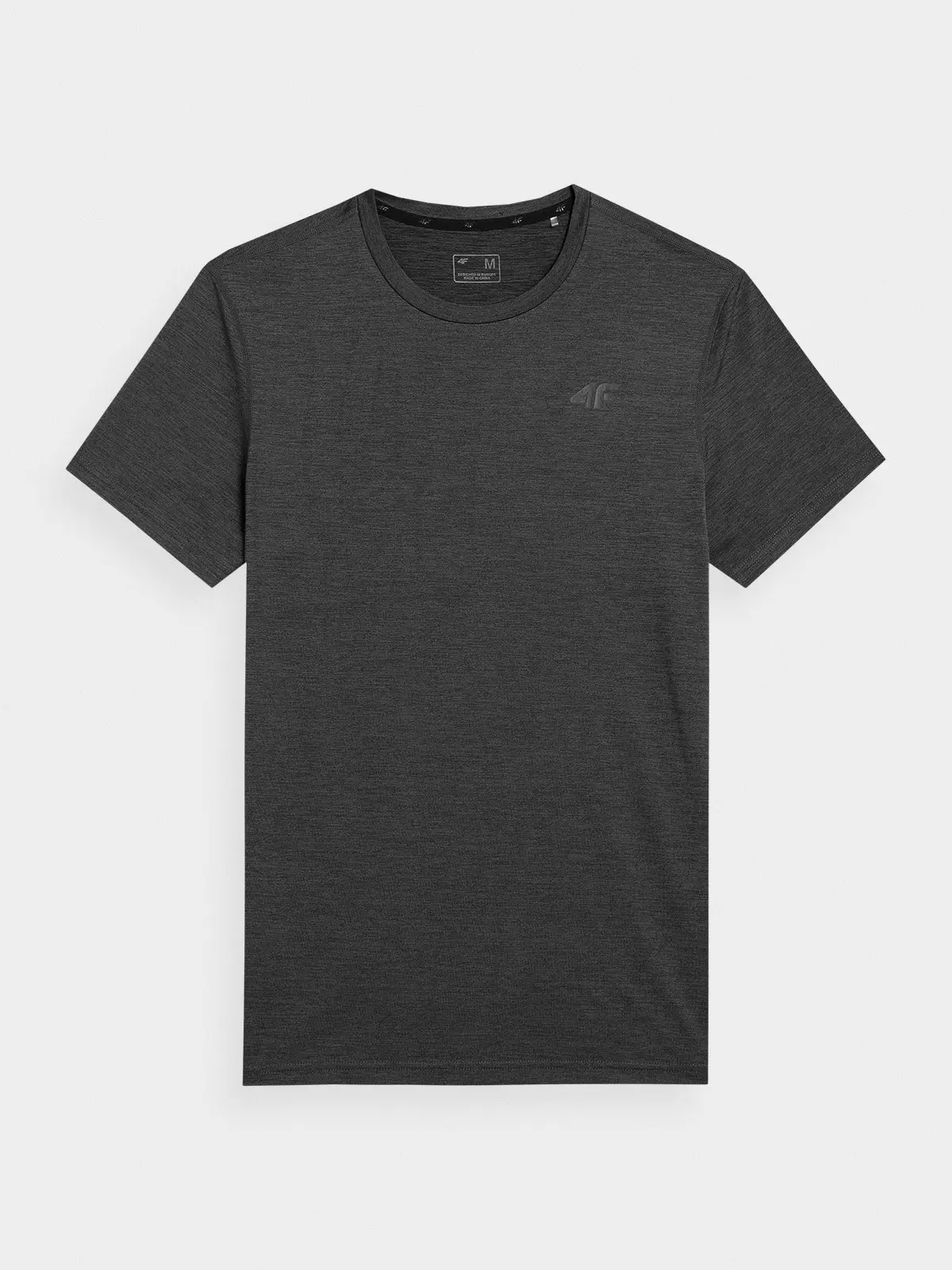 4F 4FSS23TFTSM260 DEEP BLACK MELANGE Pánské tričko US