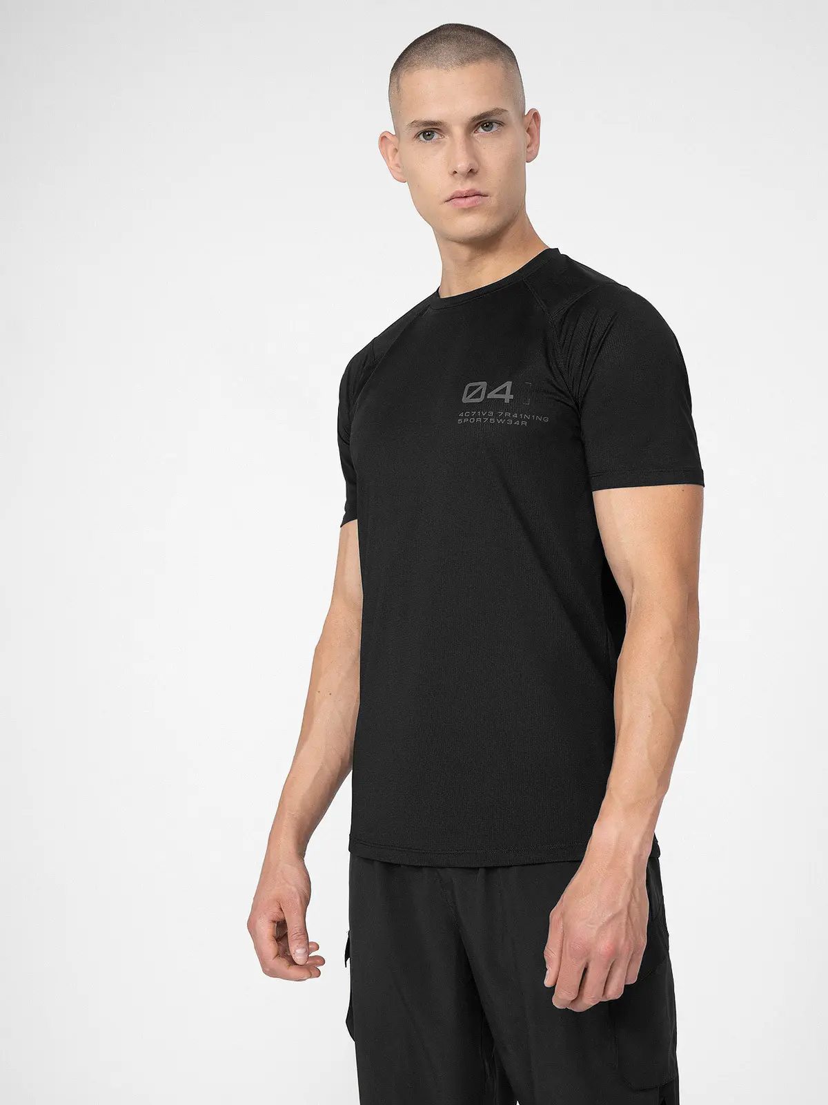 4F 4FSS23TFTSM163 DEEP BLACK Pánské tričko US