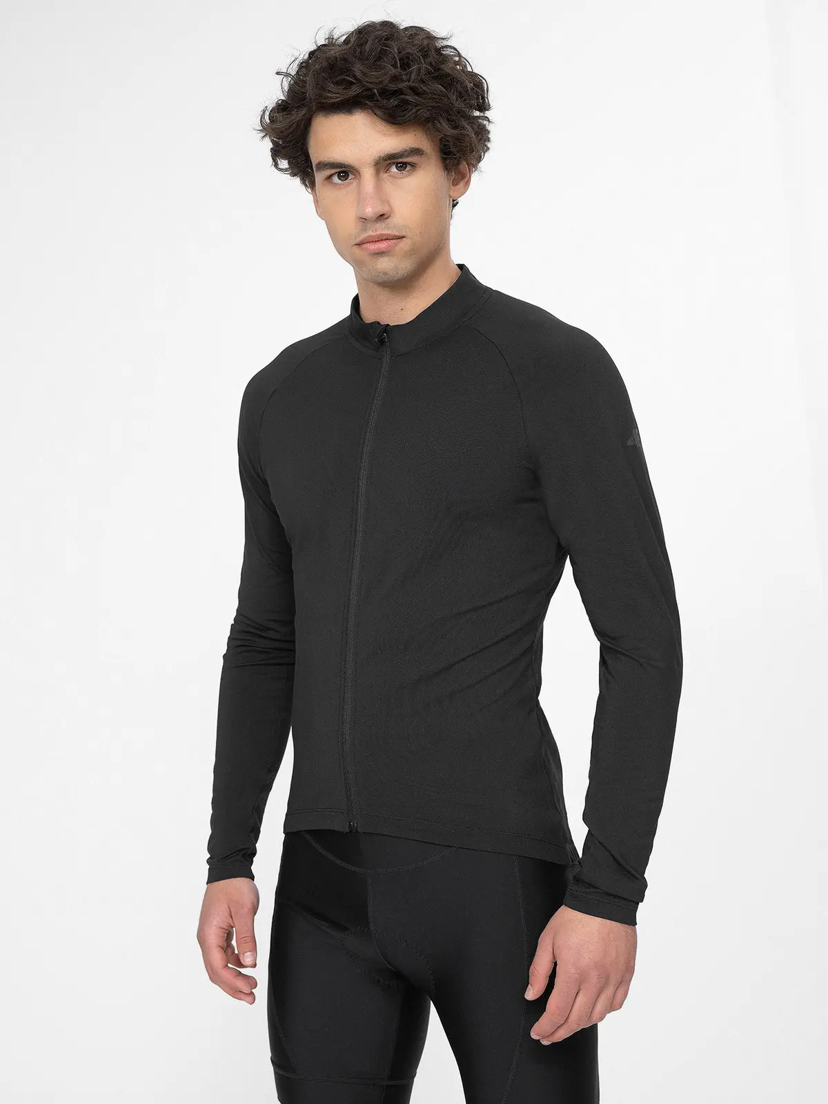 4F 4FSS23TFSWM174 DEEP BLACK Pánská cyklistická mikina US