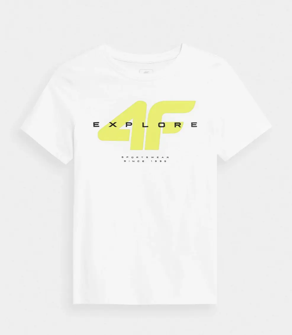 4F 4FJSS23TTSHM290 WHITE Dětské tričko EU