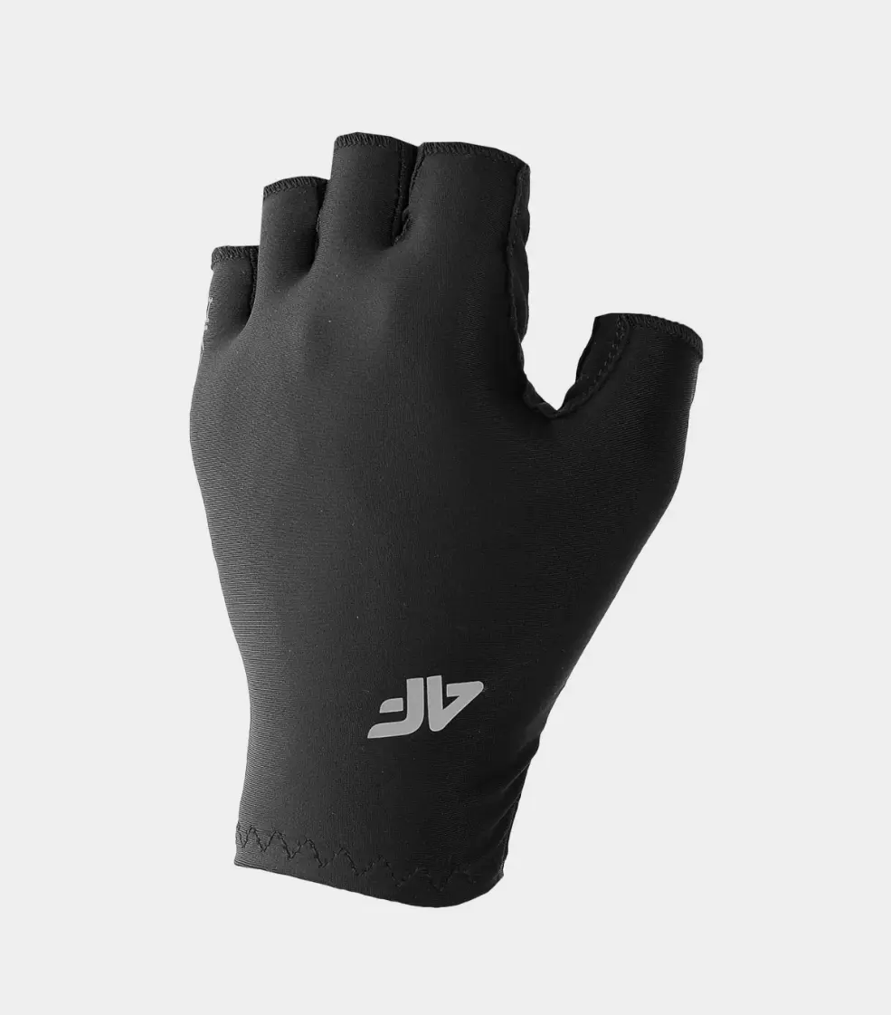 4F 4FSS23AFGLU057 DEEP BLACK Unisex cyklistické rukavice US