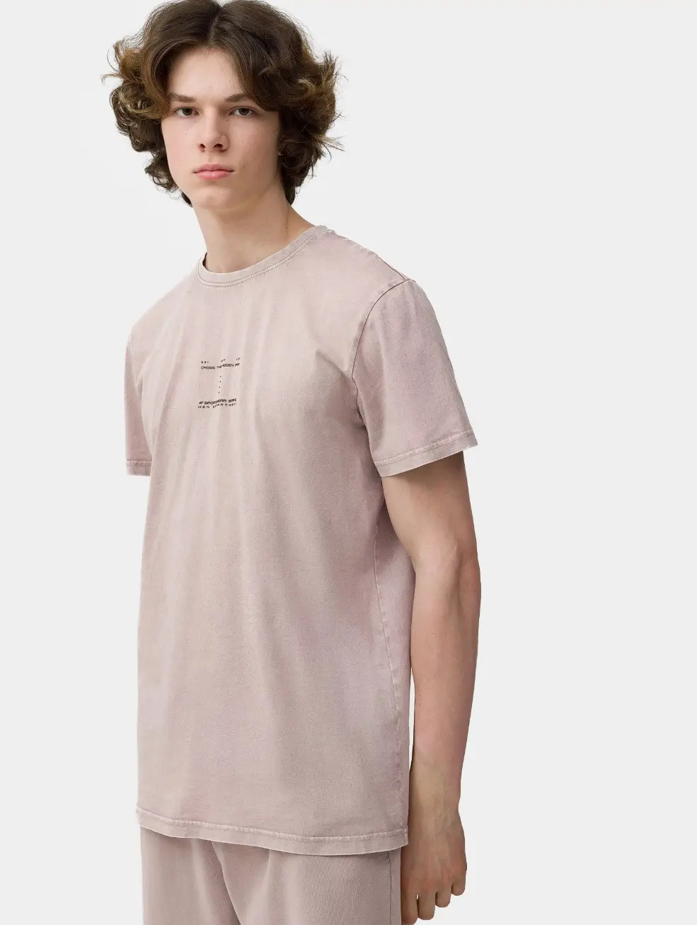 4F 4FSS23TTSHM296 BEIGE Pánské tričko US