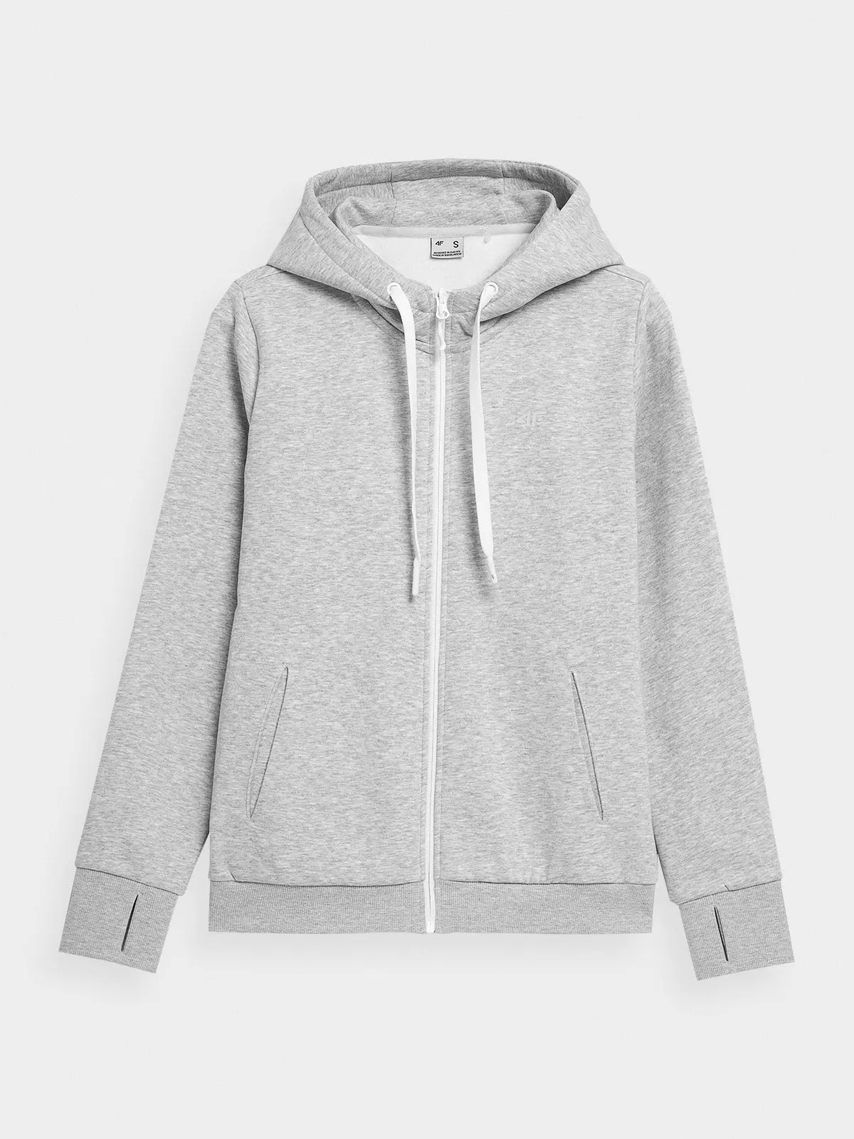 4F 4FAW23TSWSF0730 COLD LIGHT GREY MELANGE Dámská mikina US