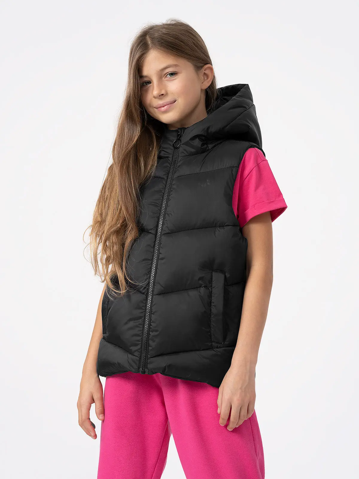 4F 4FJAW23TVJAF045 BLACK Dětská vesta EU