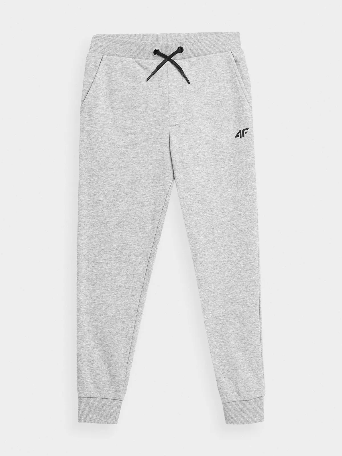 4F 4FJAW23TTROM411 COLD LIGHT GREY MELANGE Dětské tepláky EU