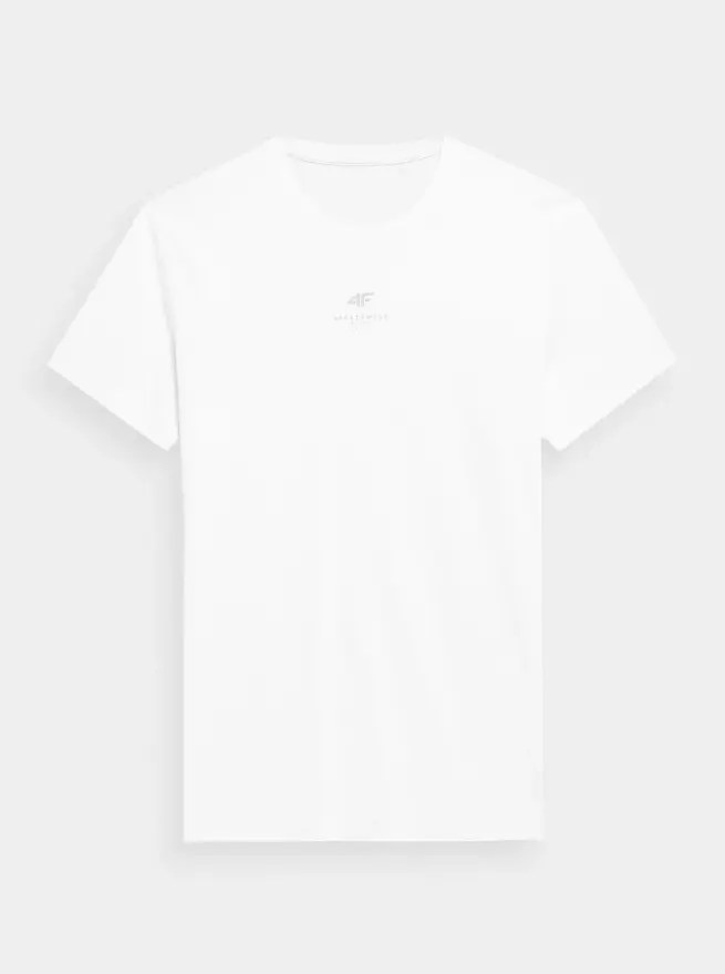 4F 4FSS23TTSHM363 WHITE Pánské tričko US 3XL 4FSS23TTSHM363 WHITE