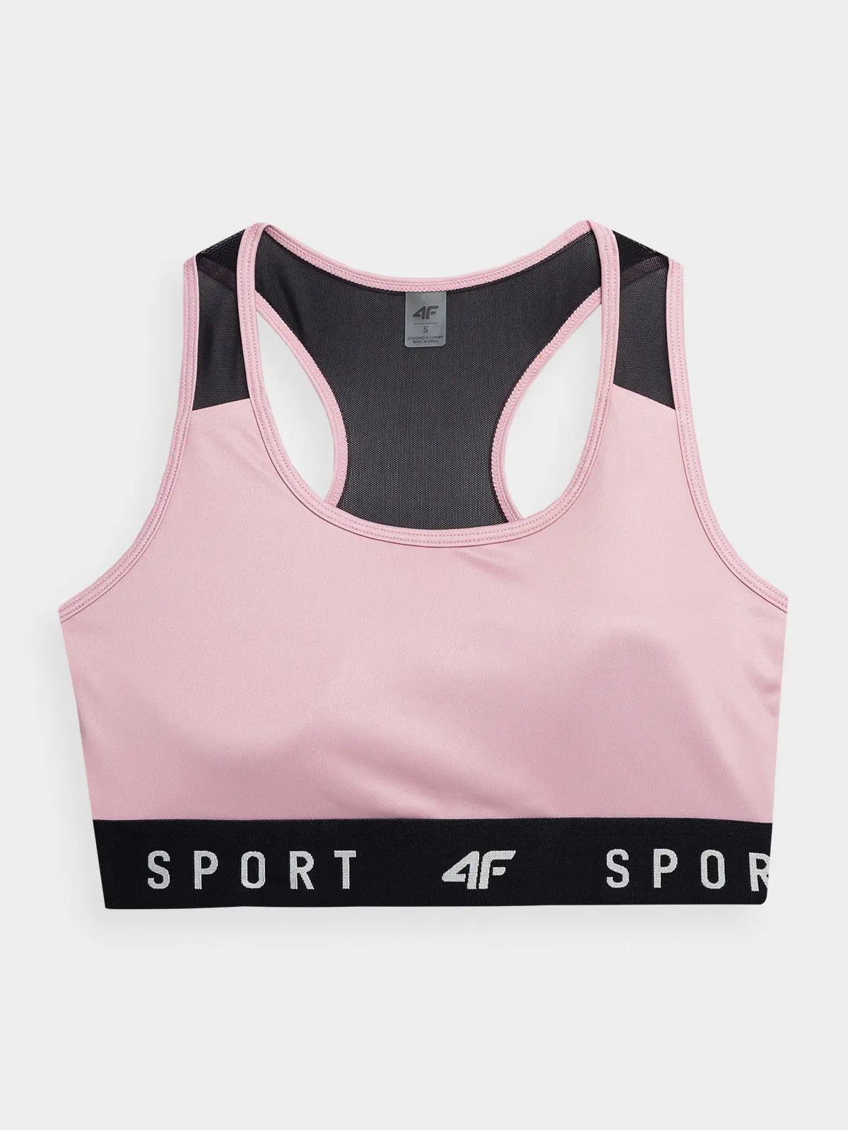 4F 4FSS23USBAF051 LIGHT PINK Sportovní podprsenka US
