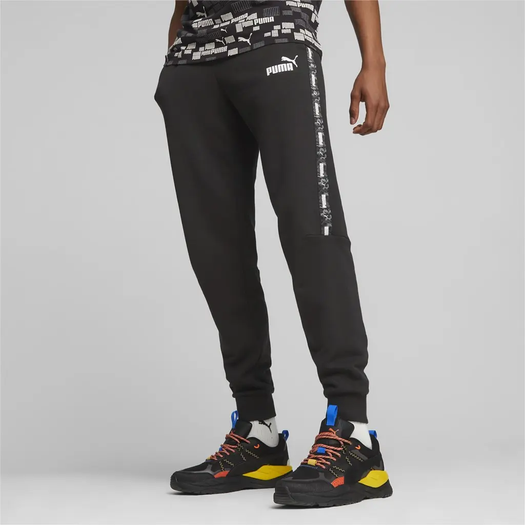 Puma ESS TAPE CAMO Sweatpants TR cl Pánské tepláky US L 675949-01