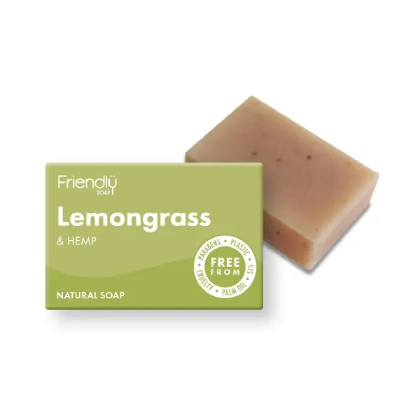 Přírodní mýdlo Citronová tráva a konopí 95 g Friendly Soap