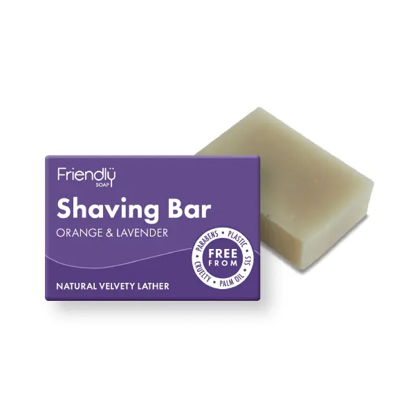 Friendly Soap Přírodní mýdlo na holení - pomeranč a levandule,, 95 g