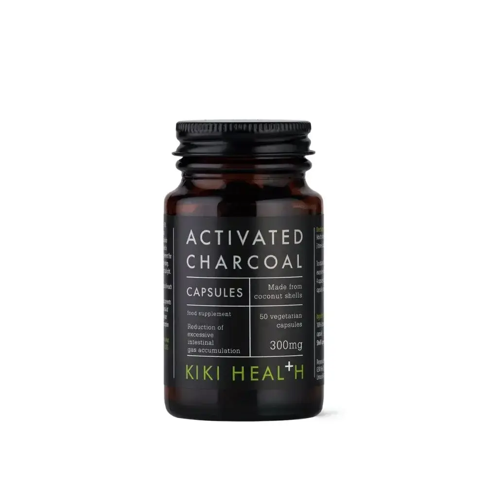 KIKI Health Aktivní uhlí 300 mg, 50 kapslí