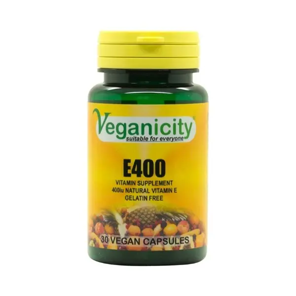 Veganicity E400 - Vitamín E, 30 vegan kapslí